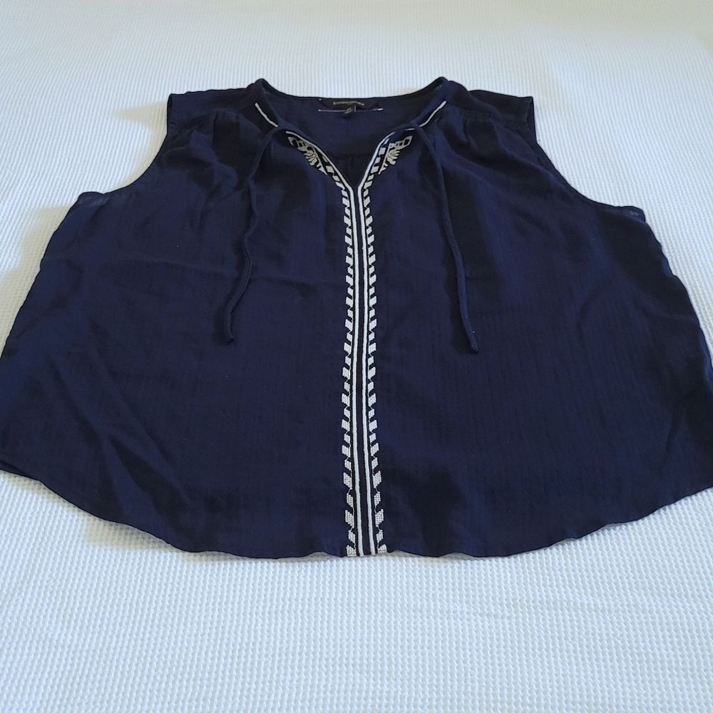 Banana🍌Republic Navy🇺🇲 Blue💙 Sleeveless Top - NWT - Picture 8 of 9
